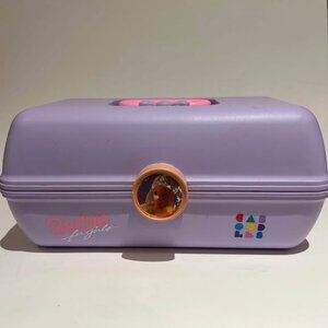 1990s Barbie Lilac Caboodle Cosmetic Carrying Case